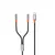 MR4_60162 Адаптер xo nb-r269b couple cable type-c to dual 3.5 female adapter 1.2m, чорний 