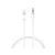 MR4_60199 Адаптер xo nb-r279a ip to 3.5 brushed clear audio cable, білий 