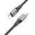MR4_62027 Кабель pd hoco x86 type-c to type-c spear 60w silicone charging data cable 1 m, чорний HOCO
