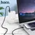 MR4_62055 Кабель hoco u129 spirit transparent charging data cable lightning 1.2m, чорний 