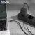 MR4_62027 Кабель pd hoco x86 type-c to type-c spear 60w silicone charging data cable 1m, чорний 
