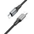 MR4_62027 Кабель pd hoco x86 type-c to type-c spear 60w silicone charging data cable 1m, чорний 