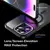 MR4_100149 Чохол rock metal-lens shield with magnetic для iphone 15 titanium, чорний 