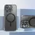 MR4_104814 Чохол rock guard with magnetic (foldable bracket) для iphone 15 titanium, чорний 
