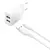 MR4_133073 Мережевий зарядний пристрій xo l109 dual usb-a 2.4a charger with lightning cable, білий XO