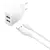MR4_133073 Мережевий зарядний пристрій xo l109 dual usb-a 2.4a charger with lightning cable, білий 