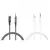 MR4_132421 Адаптер xo nb-r279a ip to 3.5 brushed clear audio cable, чорний 