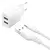 MR4_134578 Мережевий зарядний пристрій xo l109 (eu) dual usb-a 2.4a charger with micro cable, білий 