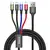 MR4_135404 Кабель baseus fast 4in1 cable для lightning (2)+type-c+micro 3.5a 1.2m, чорний ca1t4-a01 