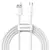 MR4_135373 Кабель baseus simple wisdom data cable kit usb-a to micro 2.1a (2pcs, set) 1.5m, білий tzcamzj-02 