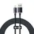 MR4_135422 Кабель baseus crystal shine series fast charging data cable usb-a to lightning 2.4a 2m, чорний cajy000101 