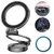 MR4_136242 Автотримач xo c161 apple magsafe magnetic tri-fold phone holder (with magnet ring), чорний 
