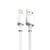 MR4_136195 Кабель xo nb249 5a pvc shiny colorful lightning data cable, білий 