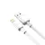 MR4_136195 Кабель xo nb249 5a pvc shiny colorful lightning data cable, білий 
