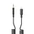 MR4_136202 Адаптер xo nb-r255a lightning to 3.5mm, чорний 