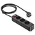 MR4_137233 Мережевий подовжувач hoco ns7 sharp 1 position (pd20w, 1c2a) desktop socket (eu, ger), чорний 