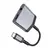 MR4_137360 Адаптер аудіо hoco ls39 type-c to type-c+3.5 digital audio converter 1.5m metal, сірий 