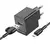 MR4_137602 Мережевий зарядний пристрій borofone bas12a erudite single port 18w, qc3.0, 1usb + micro, чорний 