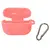MR4_138323 Чохол для airpods pro силіконовий logo 2in1 (+ карабин) (тех. пак) рожевий 