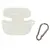 MR4_138324 Чохол для airpods pro силіконовий logo 2in1 (+ карабин) (тех. пак), білий 