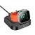 MR4_138141 Бездротовий зарядний пристрій hoco cq16a astute 3in1 desktop charger+watch charger, чорний 