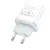 MR4_139098 Мережевий зарядний пристрій hoco c105a stage 1type-c, 1usb-a, pd20w, qc3.0, 3a, білий 