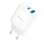 MR4_139098 Мережевий зарядний пристрій hoco c105a stage 1type-c, 1usb-a, pd20w, qc3.0, 3a, білий 