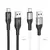 MR4_139630 Кабель hoco x72 creator silicone charging data cable для type-c 2.4a, 1m, чорний 