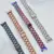 MR4_139977 Ремінець для xiaomi mi band 3, 4, 5, 6 3-bead metal band, сірий 