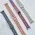MR4_139989 Ремінець для xiaomi mi band 8, 9, 10 3-bead metal band, чорний 