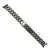 MR4_139996 Ремінець для xiaomi mi band 8, 9, 10 3-bead metal band beige gold 