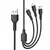 MR4_140334 Кабель 3in1 xo nb230 2.4a rock series data cable, чорний XO