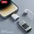 MR4_140372 Адаптер otg xo nb256a usb-a female to lightning (with lanyard), білий XO