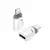 MR4_140375 Адаптер otg xo nb256e type-c female to apple male adapter (with lanyard), білий 