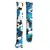 MR4_142103 Ремінець для xiaomi mi band 8, 9, 10 camouflage, чорний-blue-білий 