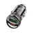 MR4_142598 Автомобільний зарядний пристрій hoco z53a vision pd30w, qc3.0, transparent, чорний HOCO