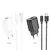 MR4_142602 Мережевий зарядний пристрій hoco c134a solid single-port charger + lightning cable, чорний 