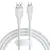 MR4_142737 Кабель baseus pudding series fast charging cable usb-a to type-c 100w 1.2m, білий p10355703221-00 