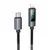 MR4_144060 Кабель pd hoco x112 favor charging data cable with display ip 27w, 1m, чорний 