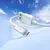 MR4_144025 Кабель hoco x107 favor charging data cable micro 3a, 1m, білий 