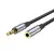 MR4_143987 Подовжувач audio hoco upa20 3.5 audio extension cable male to female (l=2m) 2m, metal, сірий 