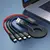 MR4_143991 Кабель hoco x76 4in1 super charging cable (type-c+type-c+ip+micro) 2a, 1m, чорний, червоний, синій 