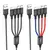 MR4_143991 Кабель hoco x76 4in1 super charging cable (type-c+type-c+ip+micro) 2a, 1m, чорний, червоний, синій 