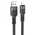 MR4_143993 Кабель hoco u110 charging data cable для lightning, 2,4a, 1,2m, чорний 
