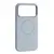 MR4_144119 Чохол liquid silicone case metal camera magsafe для iphone 17 pro max sky синій 