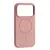 MR4_144121 Чохол liquid silicone case metal camera magsafe для iphone 17 pro max рожевий 