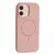 MR4_144131 Чохол liquid silicone case metal camera magsafe для iphone 17 рожевий 
