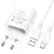 MR4_144223 Мережевий зарядний пристрій borofone ba74a aspirer 1usb, 2.1а cable type-c, білий 
