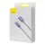 MR4_144950 Кабель pd baseus crystal shine series fast charging type-c to lightning 20w 1.2mpurple cajy000205 