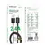 MR4_145020 Кабель borofone bx120 placer charging data cable micro 2.4a, 1m, чорний 